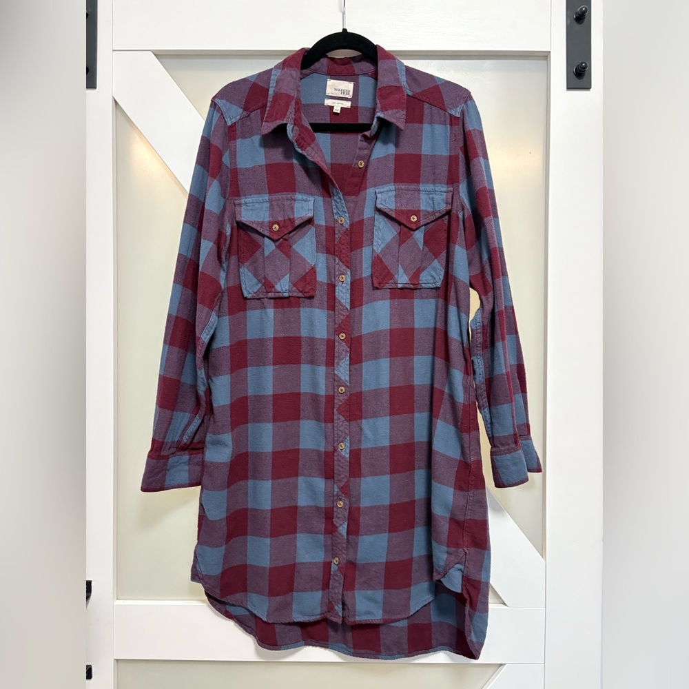 Aritzia - Wilfred Free Veronika Plaid Shirt Dress